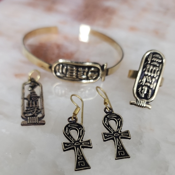 Egyptian Copper Jewelry Set - Picture 12 of 14